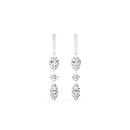 White Gold / 1.96ct Lab Grown Diamond Earrings