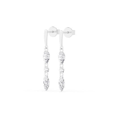 White Gold / 1.96ct Lab Grown Diamond Earrings