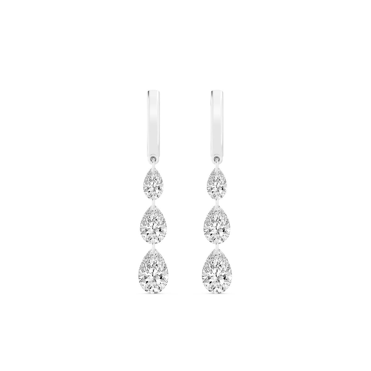 White Gold / 2.14ct Lab Grown Diamond Earrings