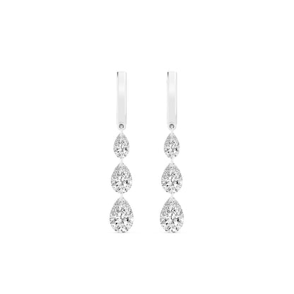 White Gold / 2.14ct Lab Grown Diamond Earrings