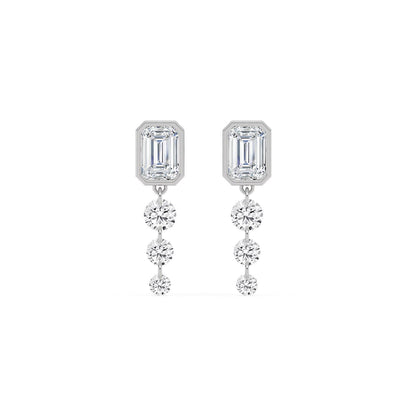 White Gold / 3.10ct Lab Grown Diamond Earrings