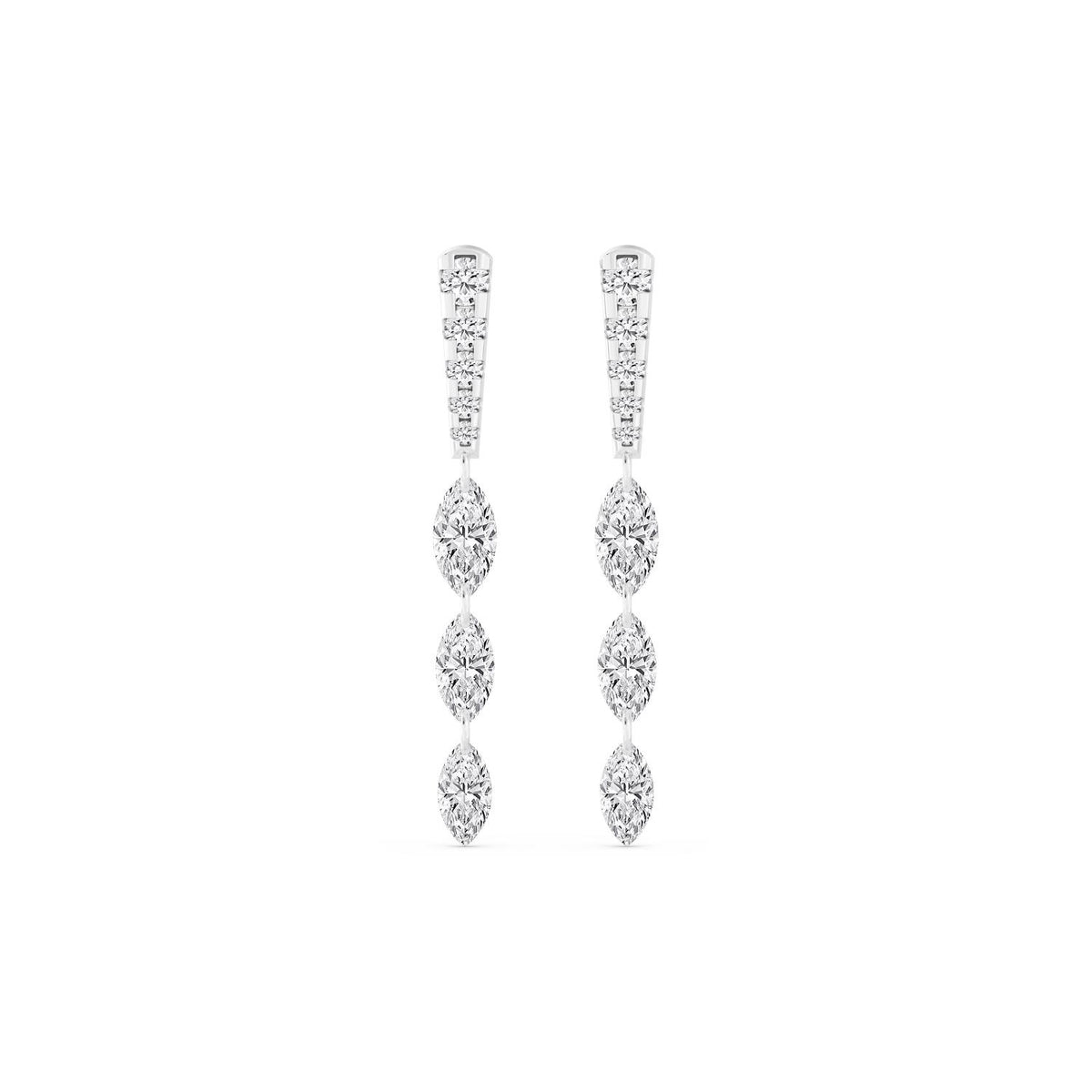 White Gold / 1.55ct Lab Grown Diamond Earrings