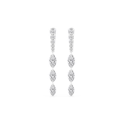 White Gold / 1.55ct Lab Grown Diamond Earrings