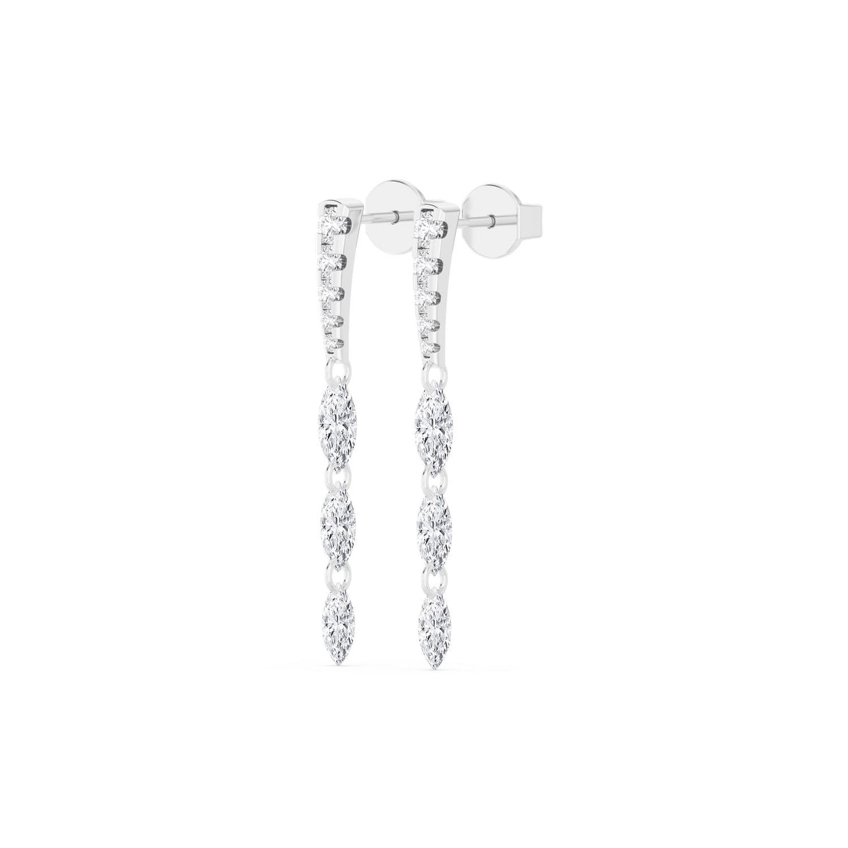 White Gold / 1.55ct Lab Grown Diamond Earrings