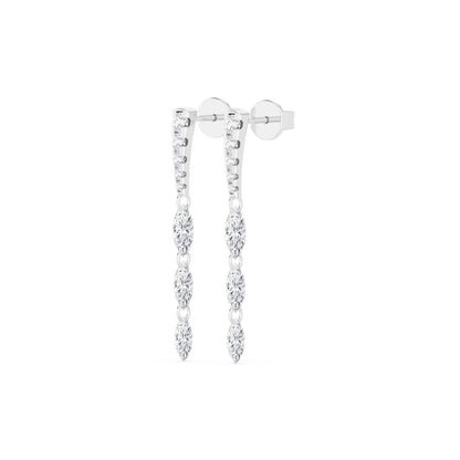 White Gold / 1.55ct Lab Grown Diamond Earrings