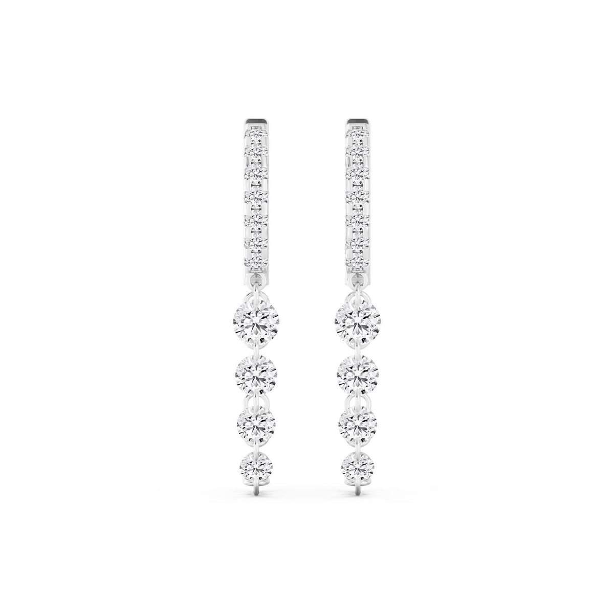 White Gold / 1.97ct Lab Grown Diamond Earrings