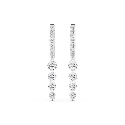 White Gold / 1.97ct Lab Grown Diamond Earrings