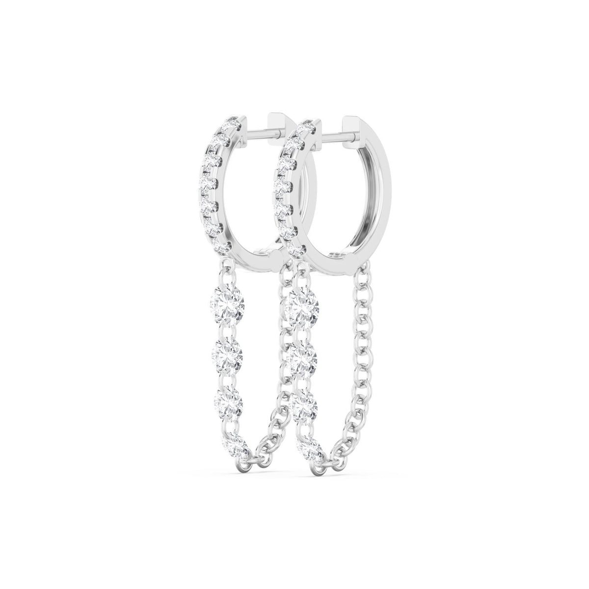 White Gold / 1.97ct Lab Grown Diamond Earrings