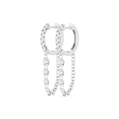 White Gold / 1.97ct Lab Grown Diamond Earrings