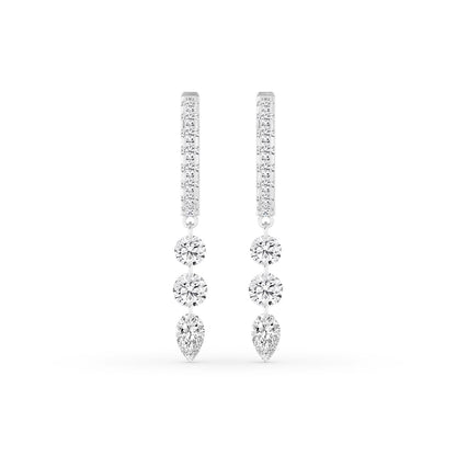 White Gold / 2.12ct Lab Grown Diamond Earrings
