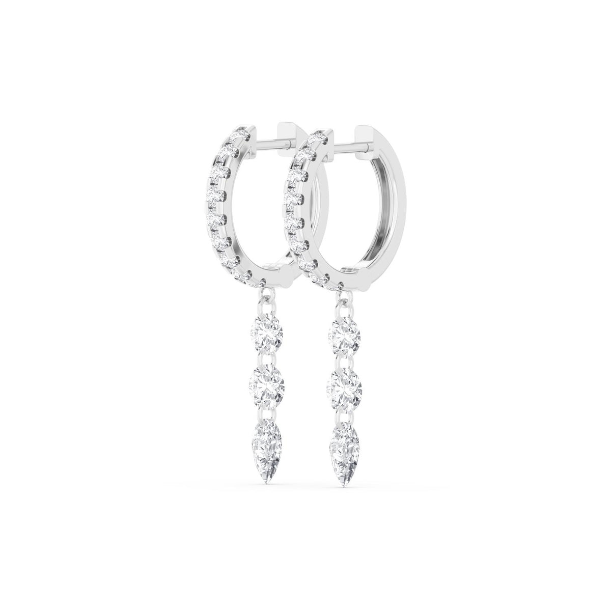 White Gold / 2.12ct Lab Grown Diamond Earrings