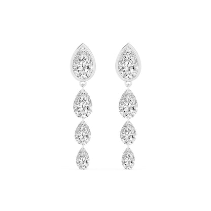 White Gold / 5.02ct Lab Grown Diamond Earrings