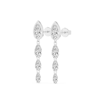 White Gold / 5.02ct Lab Grown Diamond Earrings