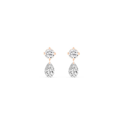 Rose Gold / 1.81ct Lab Grown Diamond Earrings