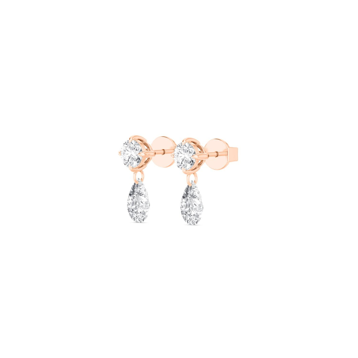 Rose Gold / 1.81ct Lab Grown Diamond Earrings