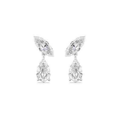 White Gold / 7.29ct Lab Grown Diamond Earrings