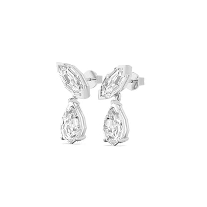 White Gold / 7.29ct Lab Grown Diamond Earrings