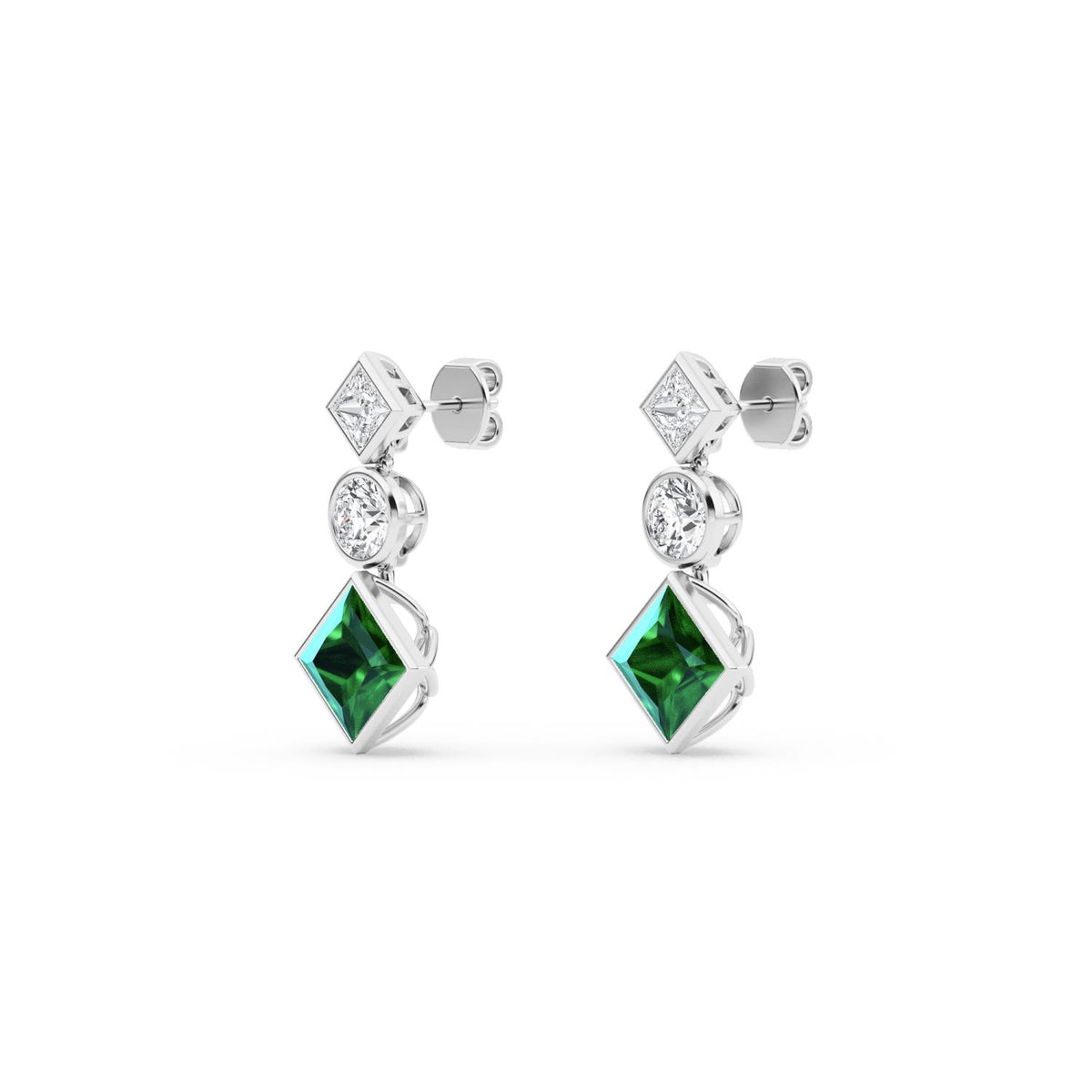 White Gold / 4.21ct Lab Grown Diamond Earrings