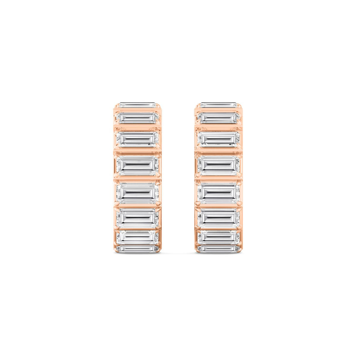 Rose Gold / 6.62ct Lab Grown Diamond Earrings