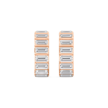 Rose Gold / 6.62ct Lab Grown Diamond Earrings
