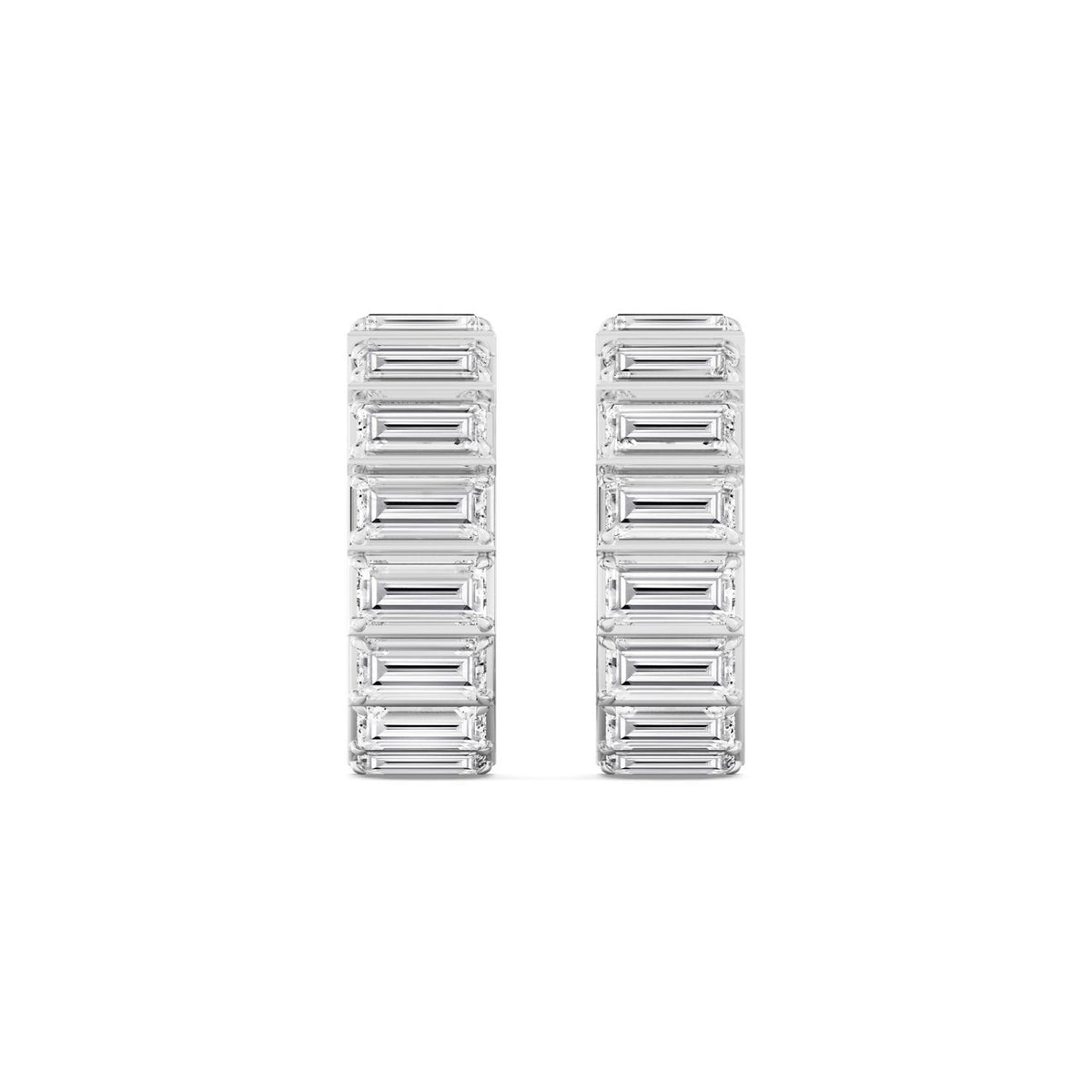 White Gold / 6.62ct Lab Grown Diamond Earrings