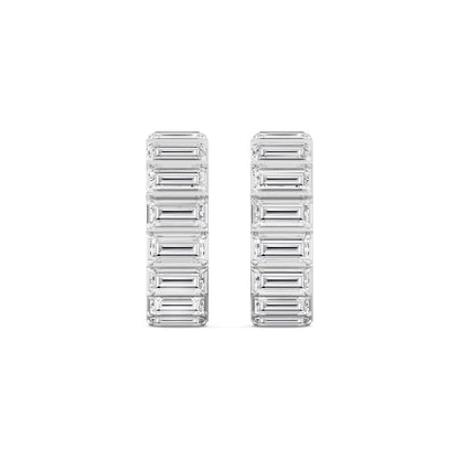 White Gold / 6.62ct Lab Grown Diamond Earrings