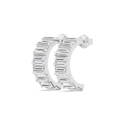 White Gold / 6.62ct Lab Grown Diamond Earrings