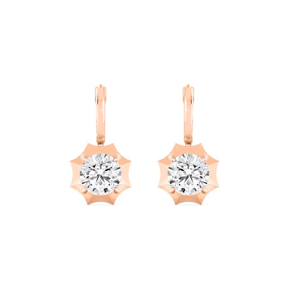 Rose Gold / 4.16ct Lab Grown Diamond Earrings