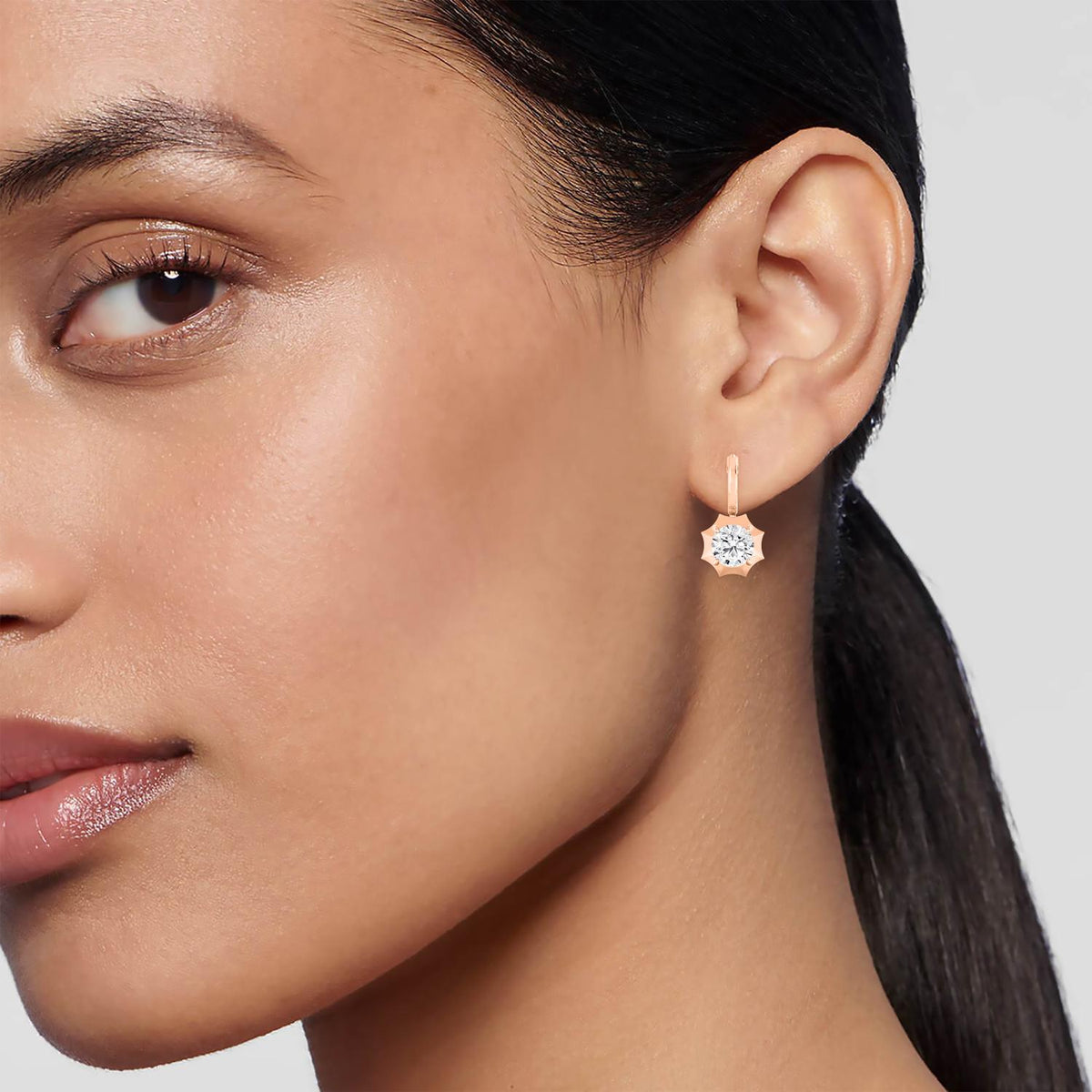 Rose Gold / 4.16ct Lab Grown Diamond Earrings