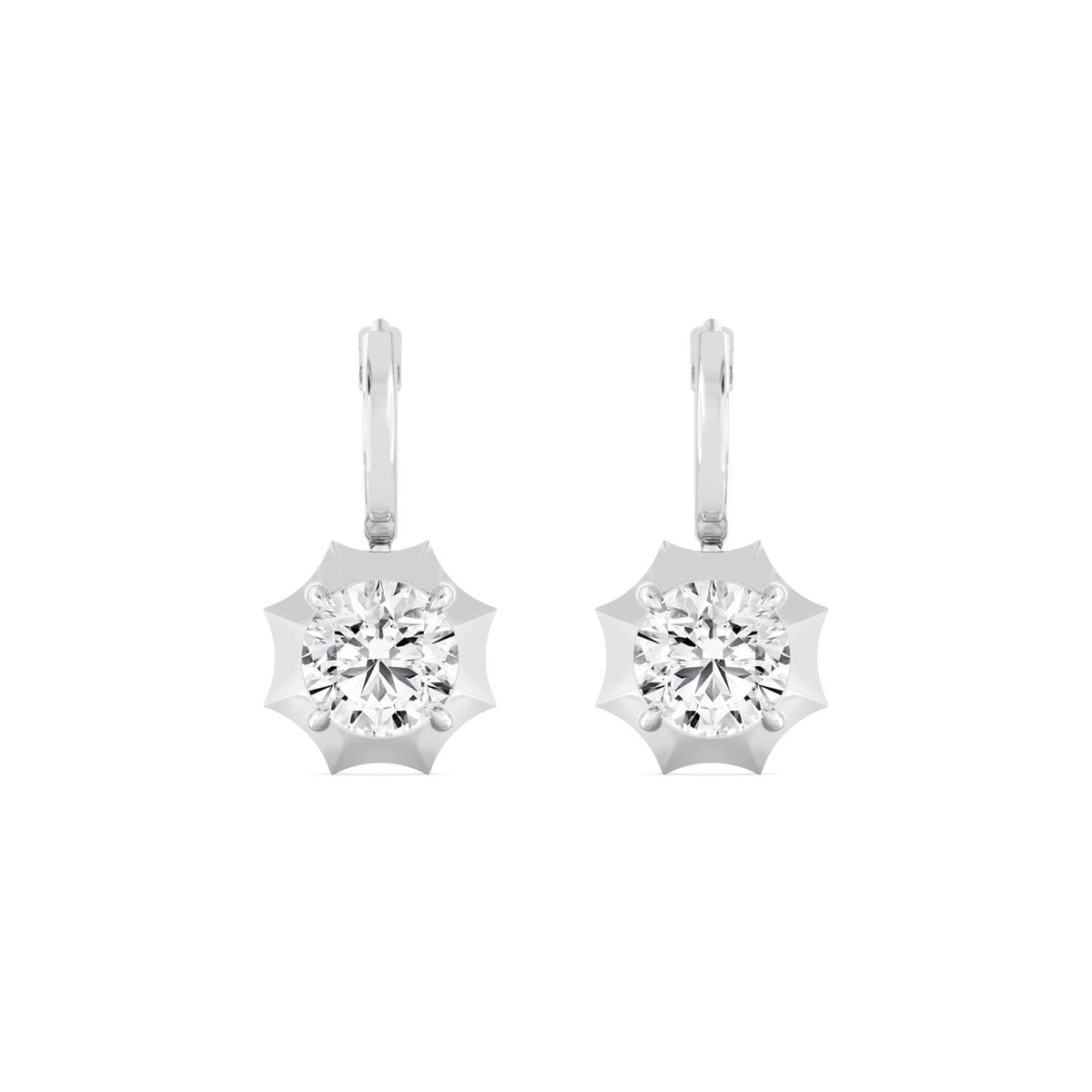 White Gold / 4.16ct Lab Grown Diamond Earrings