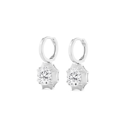 White Gold / 4.16ct Lab Grown Diamond Earrings