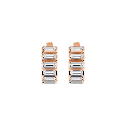 Rose Gold / 3.66ct Lab Grown Diamond Earrings