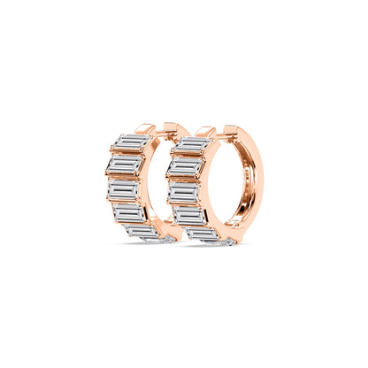 Rose Gold / 3.66ct Lab Grown Diamond Earrings