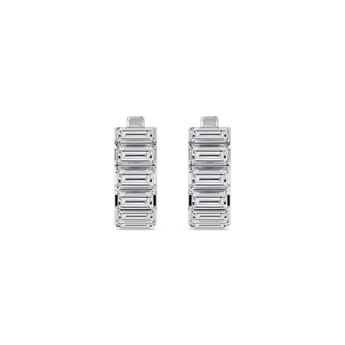 White Gold / 3.66ct Lab Grown Diamond Earrings