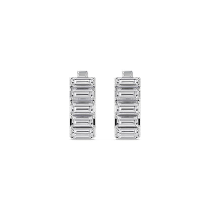 White Gold / 3.66ct Lab Grown Diamond Earrings