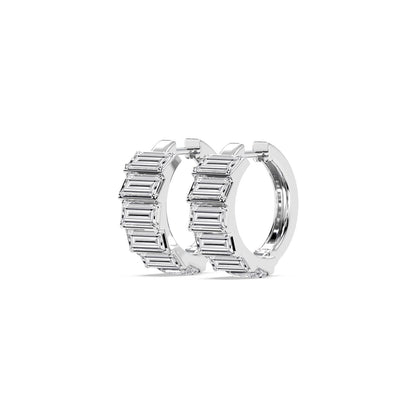 White Gold / 3.66ct Lab Grown Diamond Earrings