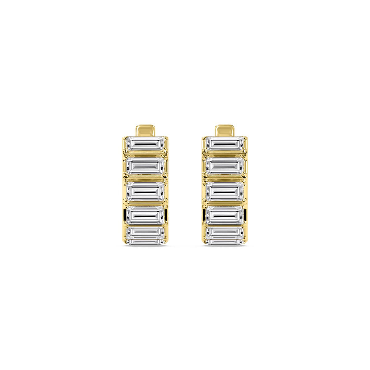 Yellow Gold / 3.66ct Lab Grown Diamond Earrings