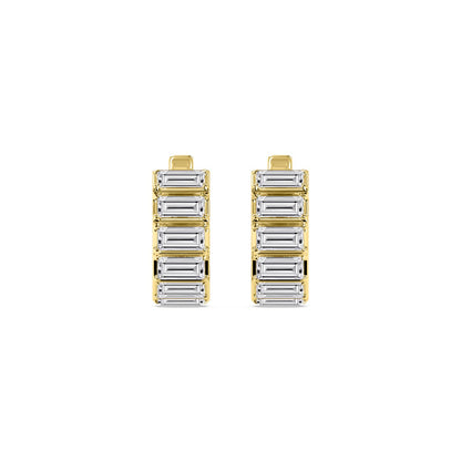 Yellow Gold / 3.66ct Lab Grown Diamond Earrings