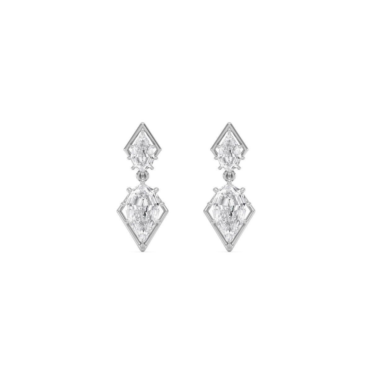 White Gold / 2.69ct Lab Grown Diamond Earrings