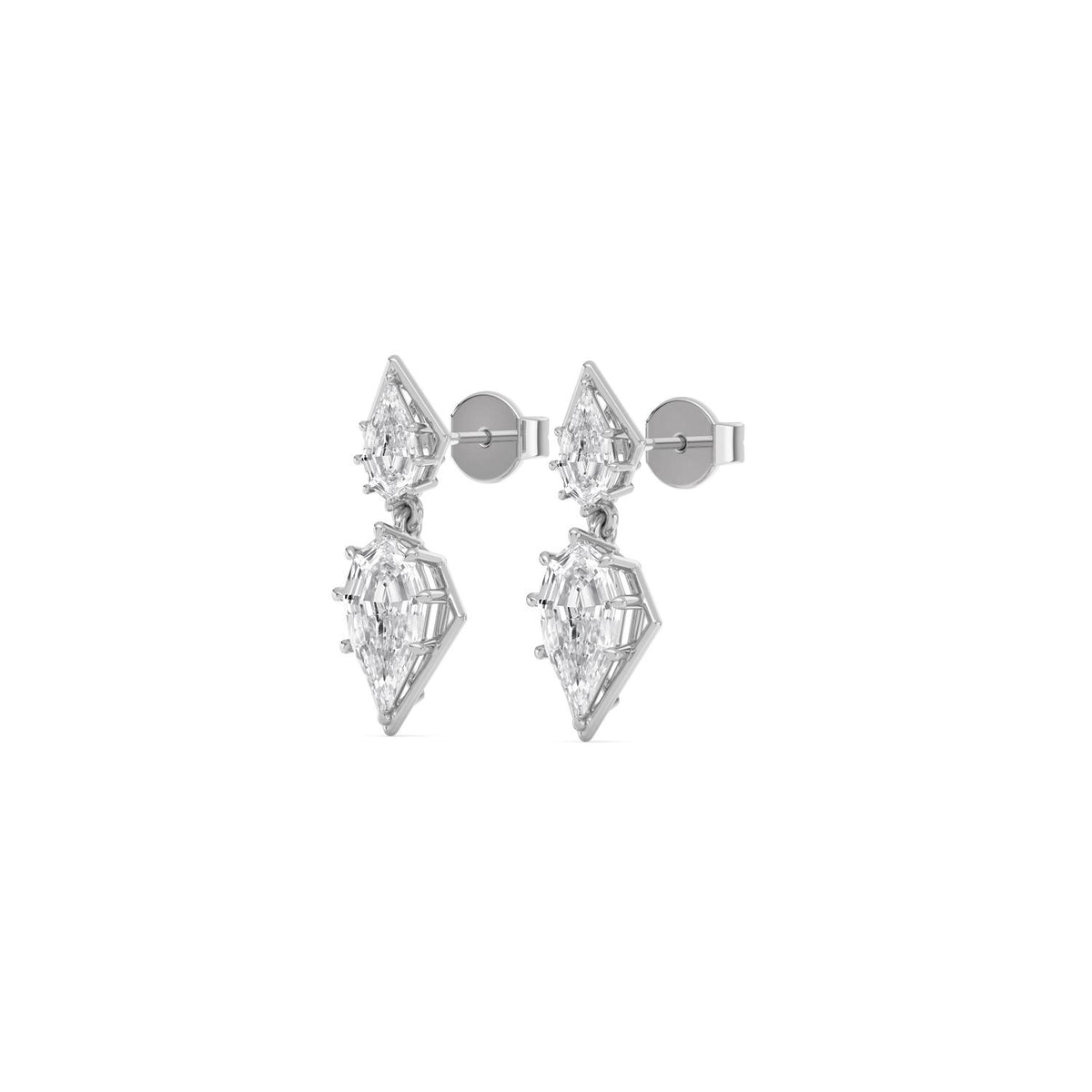 White Gold / 2.69ct Lab Grown Diamond Earrings