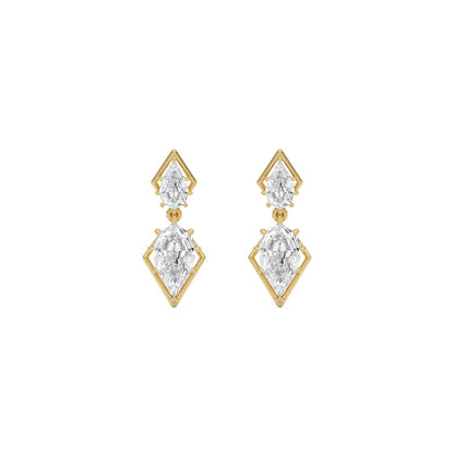Yellow Gold / 2.69ct Lab Grown Diamond Earrings