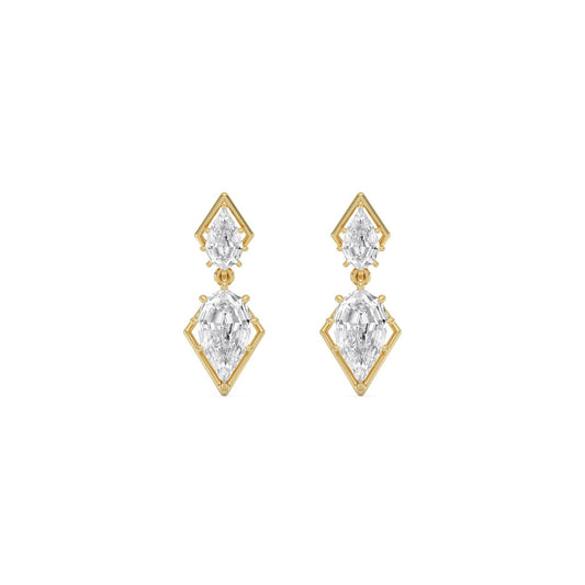 Yellow Gold / 2.69ct Lab Grown Diamond Earrings