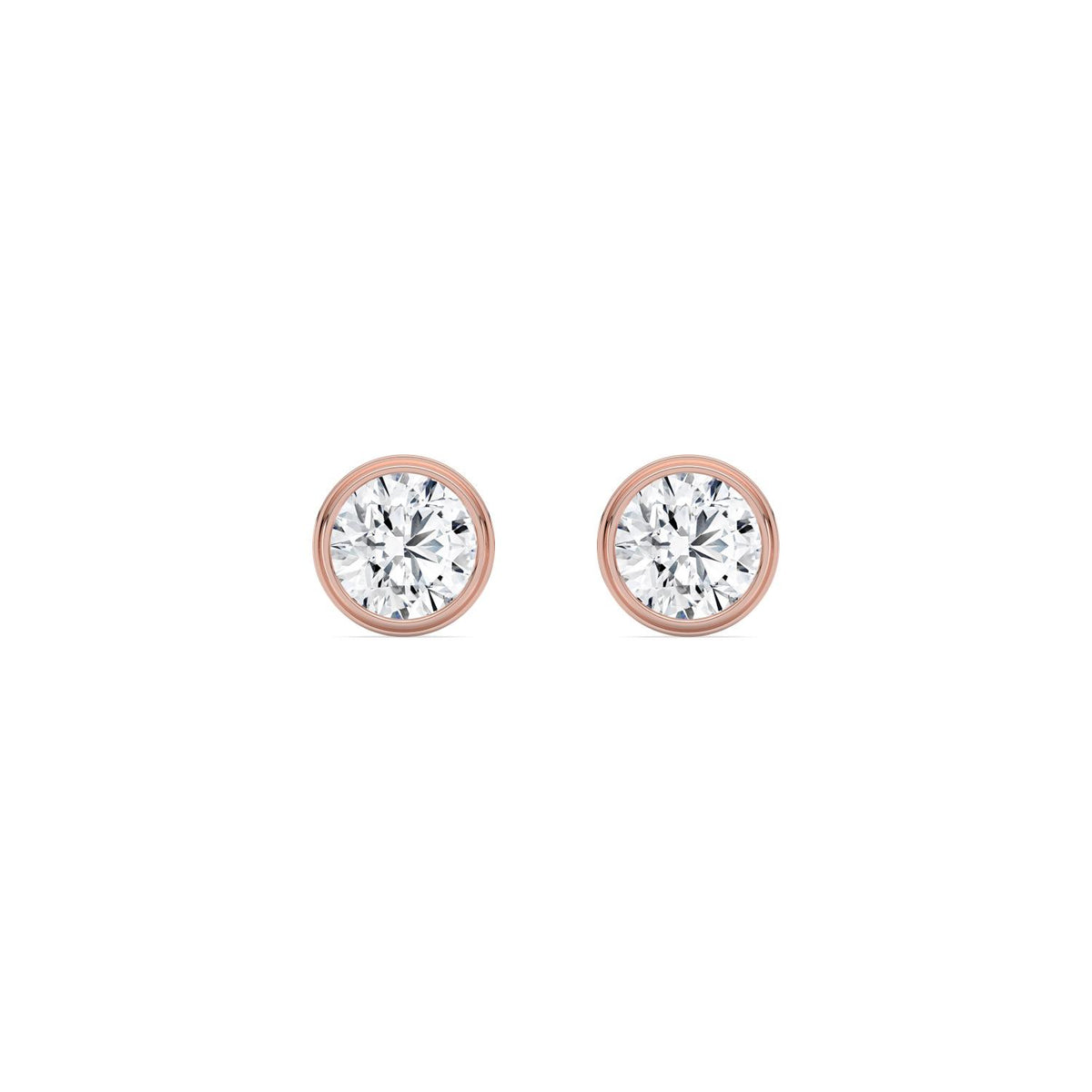 Rose Gold / 3.00ct Lab Grown Diamond Earrings