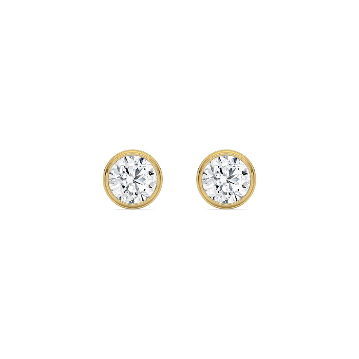 Yellow Gold / 3.00ct Lab Grown Diamond Earrings