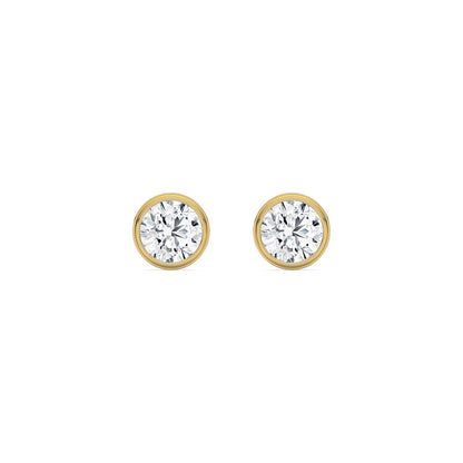 Yellow Gold / 3.00ct Lab Grown Diamond Earrings