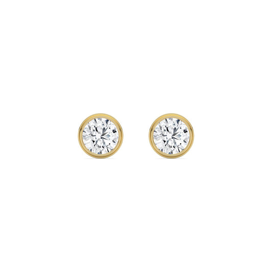 Yellow Gold / 3.00ct Lab Grown Diamond Earrings