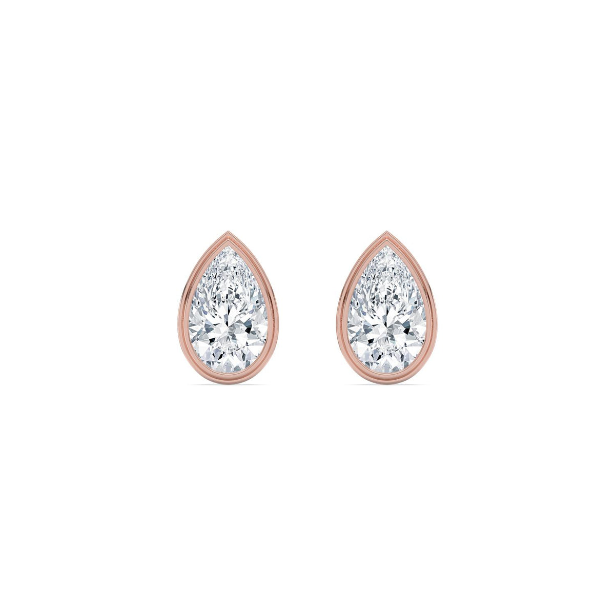 Rose Gold / 4.00ct Lab Grown Diamond Earrings