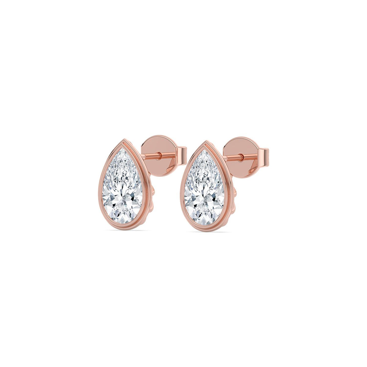 Rose Gold / 4.00ct Lab Grown Diamond Earrings