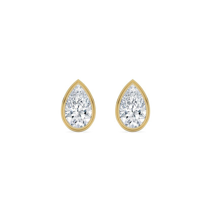 Yellow Gold / 4.00ct Lab Grown Diamond Earrings