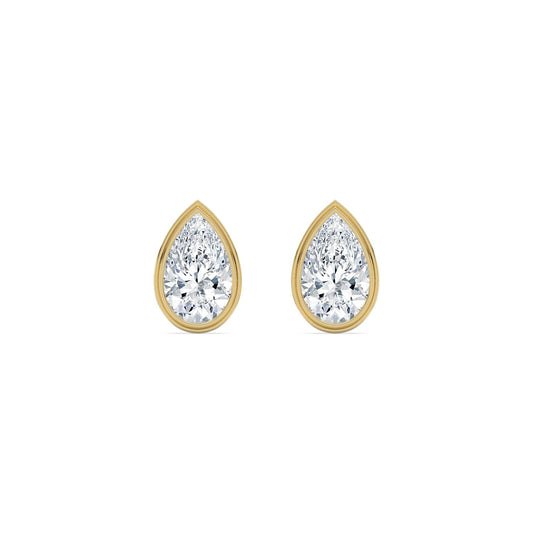Yellow Gold / 4.00ct Lab Grown Diamond Earrings